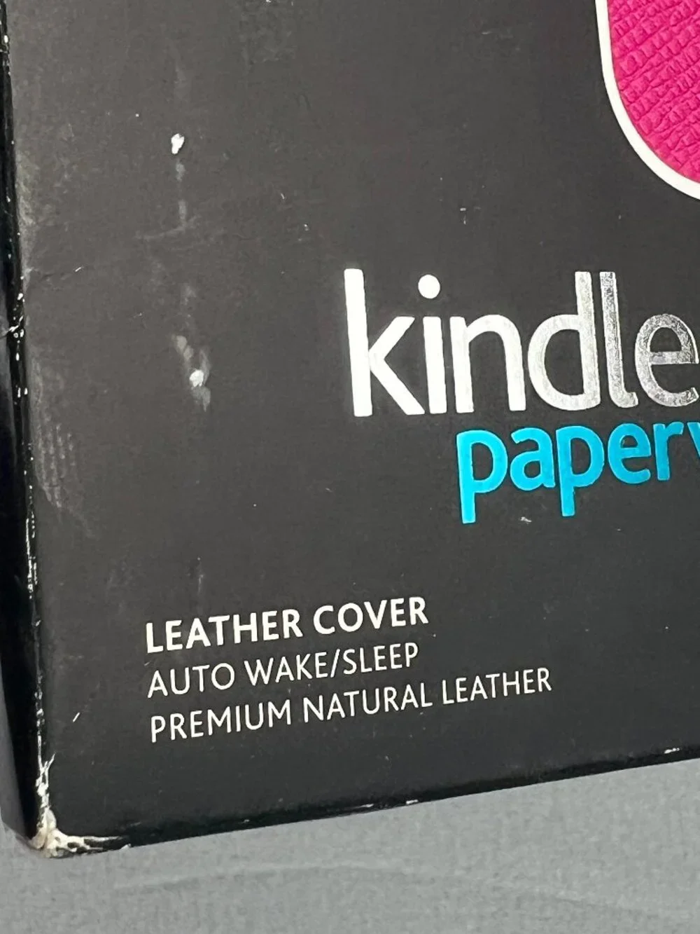 Amazon Kindle Paperwhite Hot Pink Leather Tablet Protective Case Like New